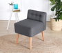 Atelier Del Sofa Puf 9104 Bohemio Gris de Algodón para Salón y Hogar con Esponja Ortopédica